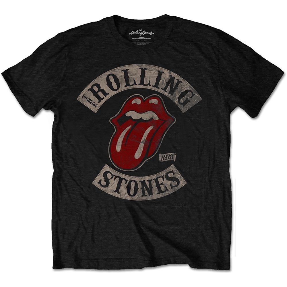 The Rolling Stones tričko Tour 1978 Čierna XL