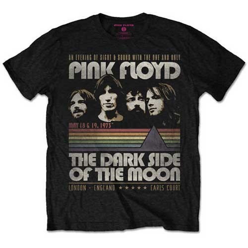 Pink Floyd tričko Vintage Stripes Čierna S