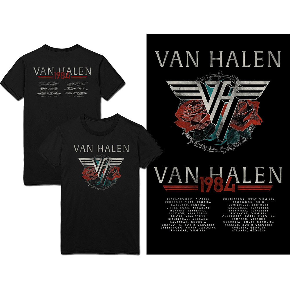 Van Halen tričko 84 Tour Čierna S