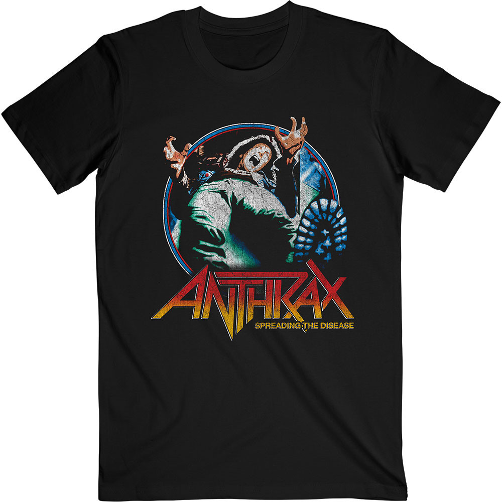 Anthrax tričko Spreading Vignette Čierna S