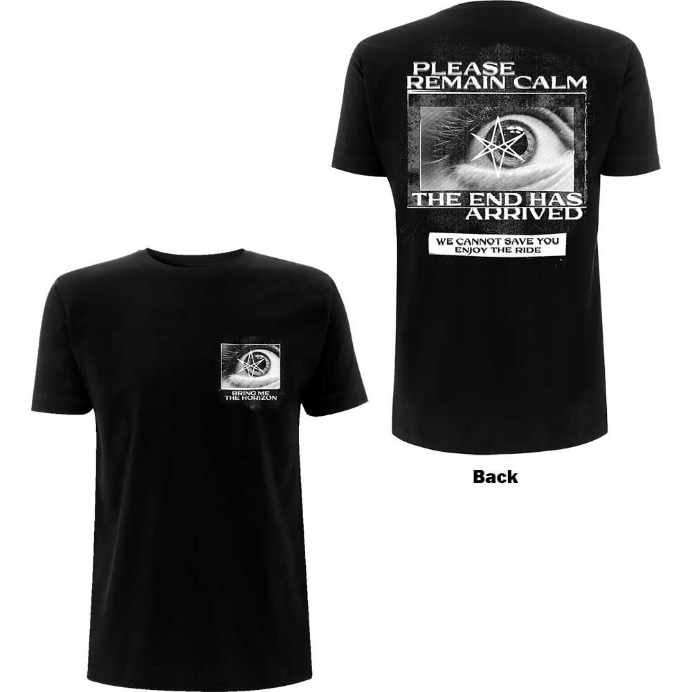 Bring me the horizon tričko Remain Calm Čierna S