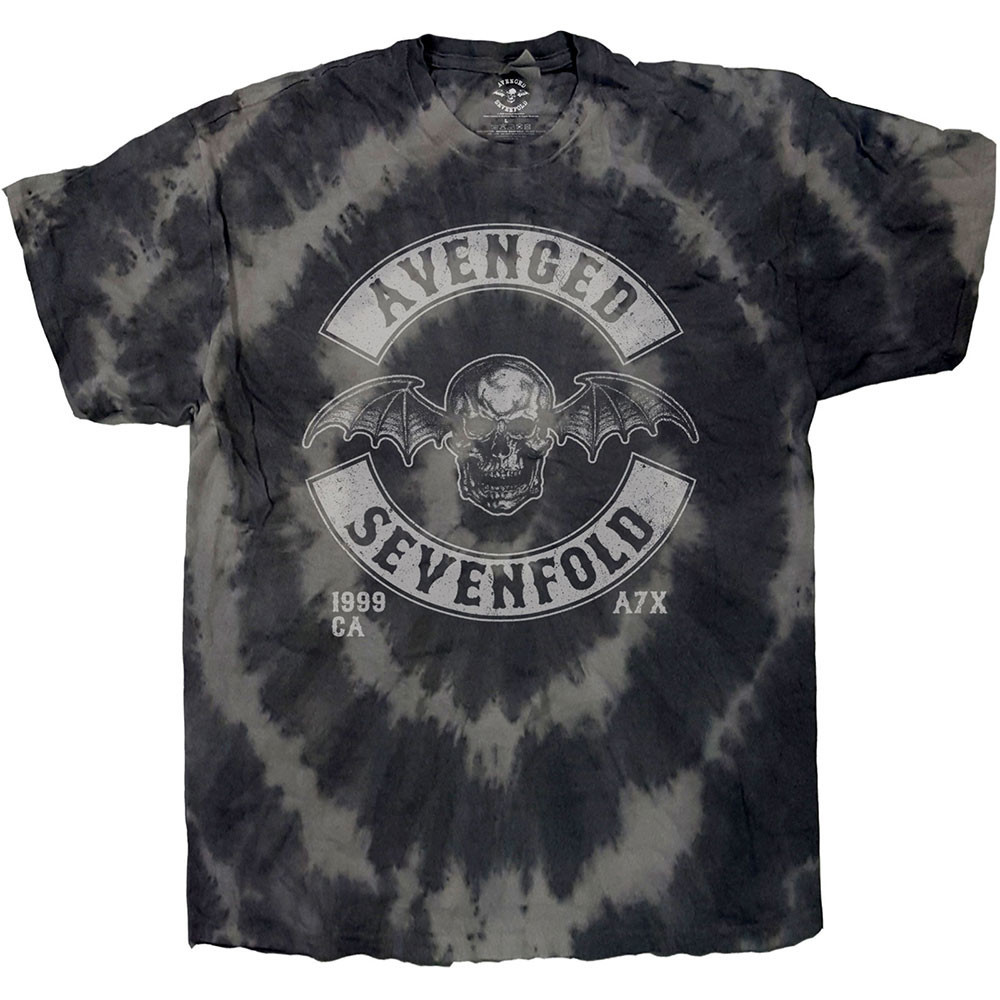 Avenged Sevenfold A7X tričko Deathbat Crest Šedá S