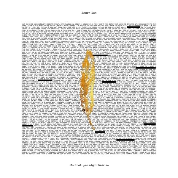 BEAR'S DEN - SO THAT YOU MIGHT HEAR ME, CD