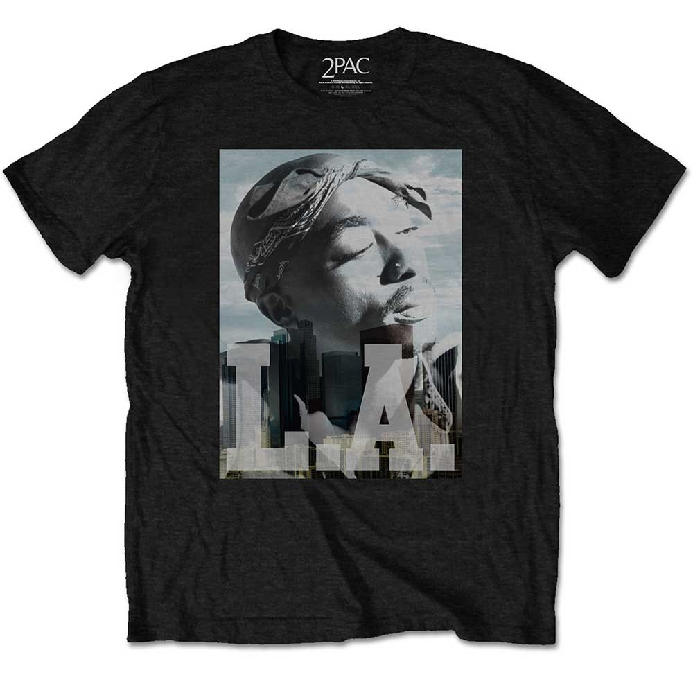 2Pac tričko LA Skyline Čierna 5-6 rokov