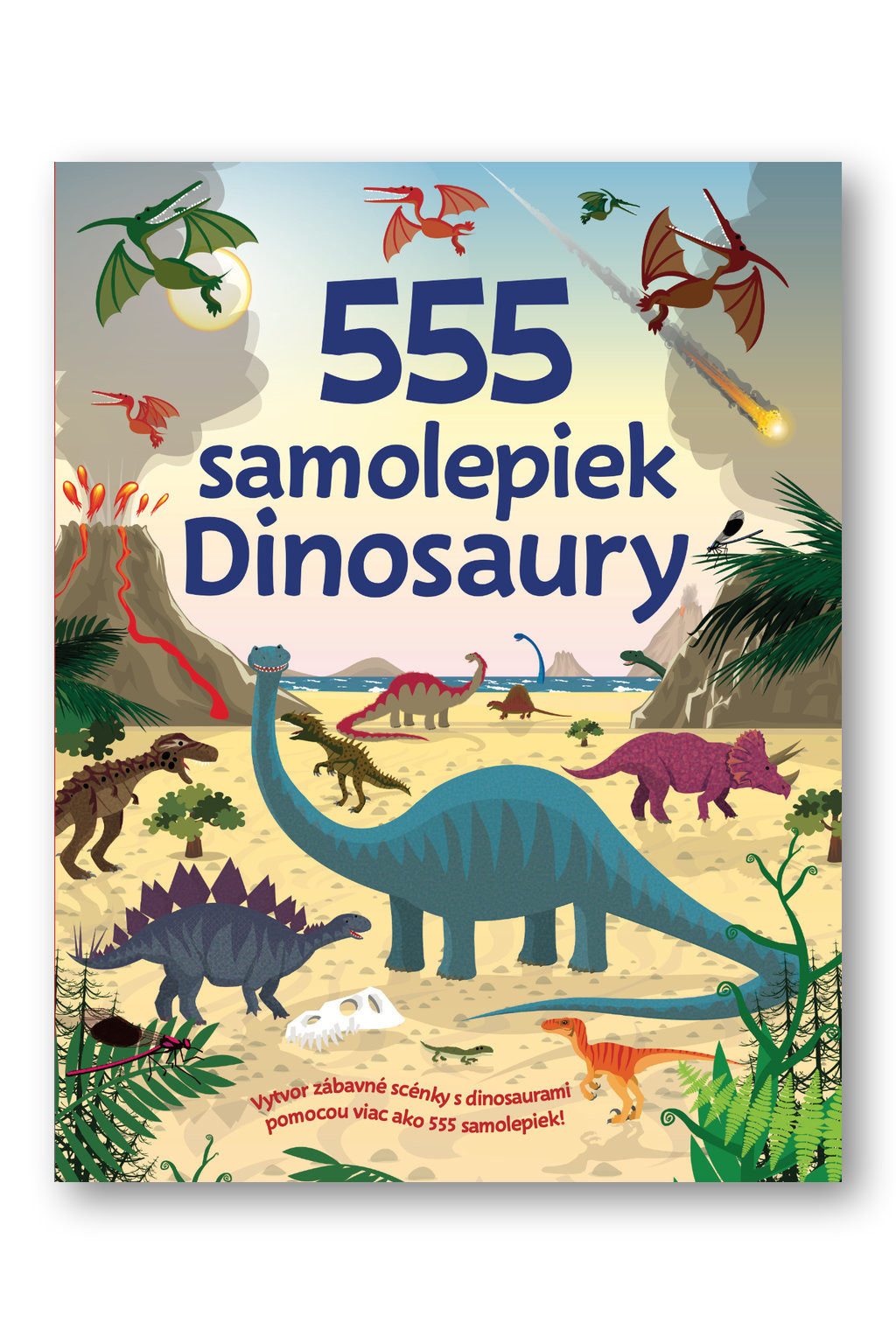 555 samolepiek - Dinosaury