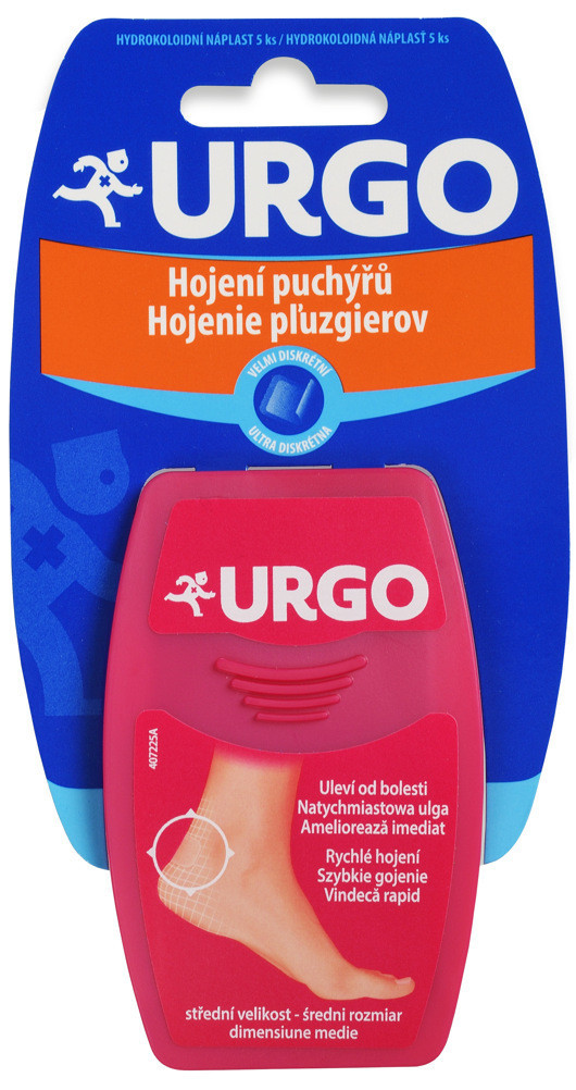 Urgo Hojenie pľuzgierov Náplasť ultra diskrétna 5,9 x 3,4 cm 5 ks