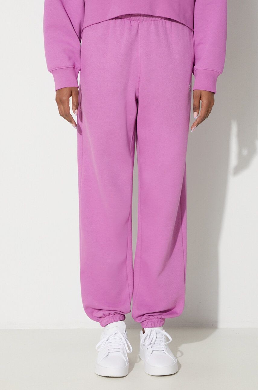 Tepláky adidas Originals Essentials Fleece Joggers ružová farba, jednofarebné, IR5964