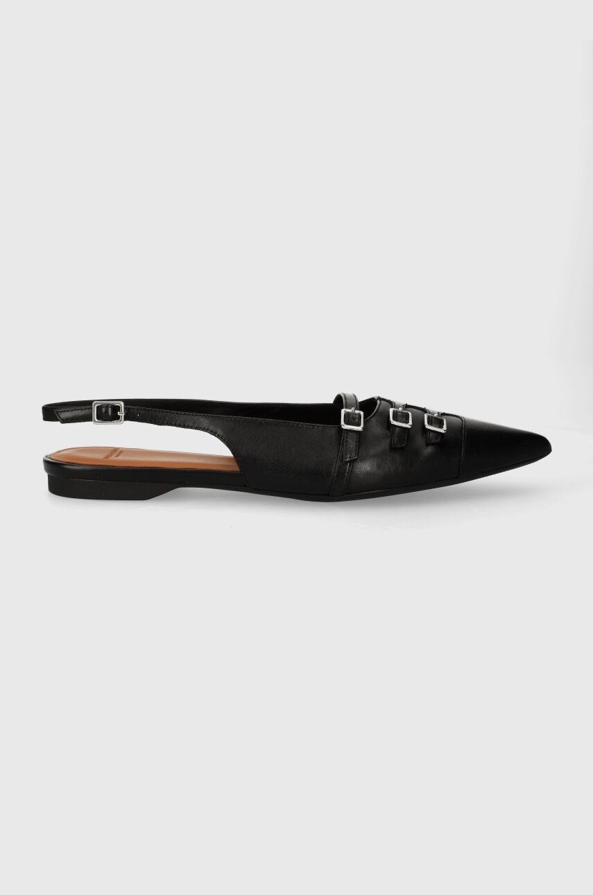 Kožené balerínky Vagabond Shoemakers HERMINE čierna farba, s otvorenou pätou, 5533.101.20
