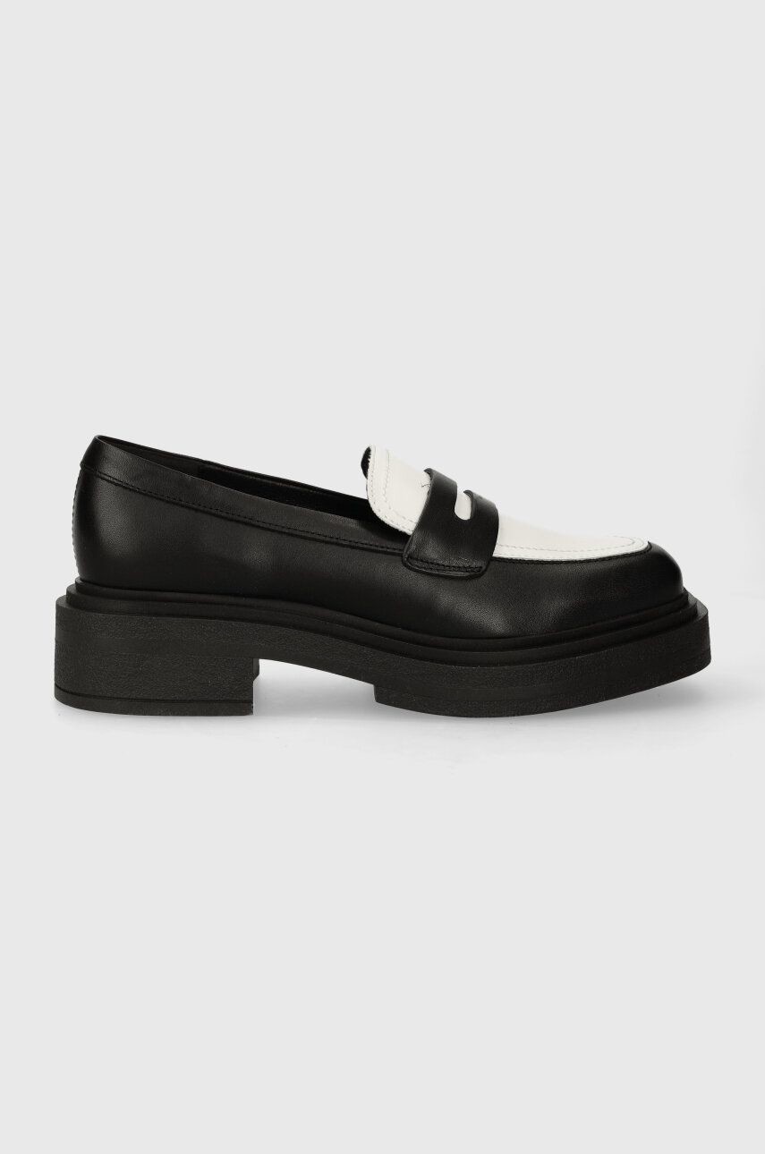 Mokasíny Steve Madden Charley dámske, čierna farba, na plochom podpätku, SM11002970