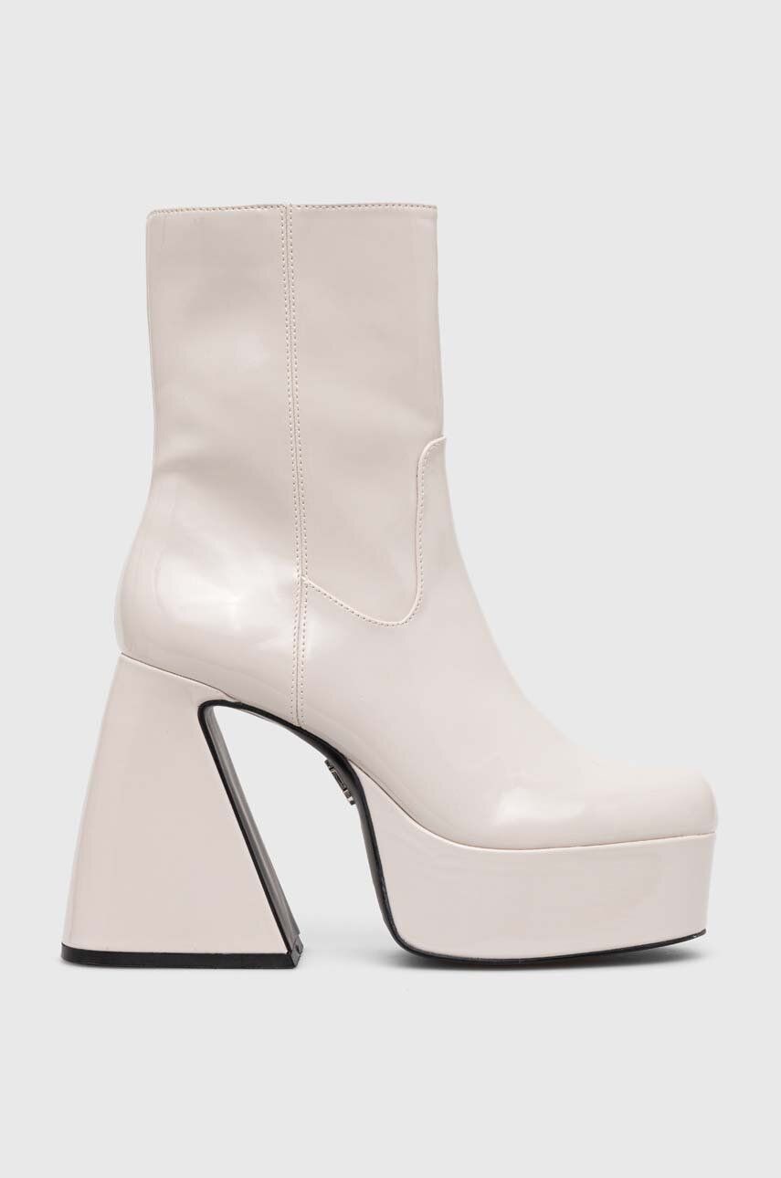 Členkové topánky Steve Madden Profuse dámske, béžová farba, na podpätku, SM11002324