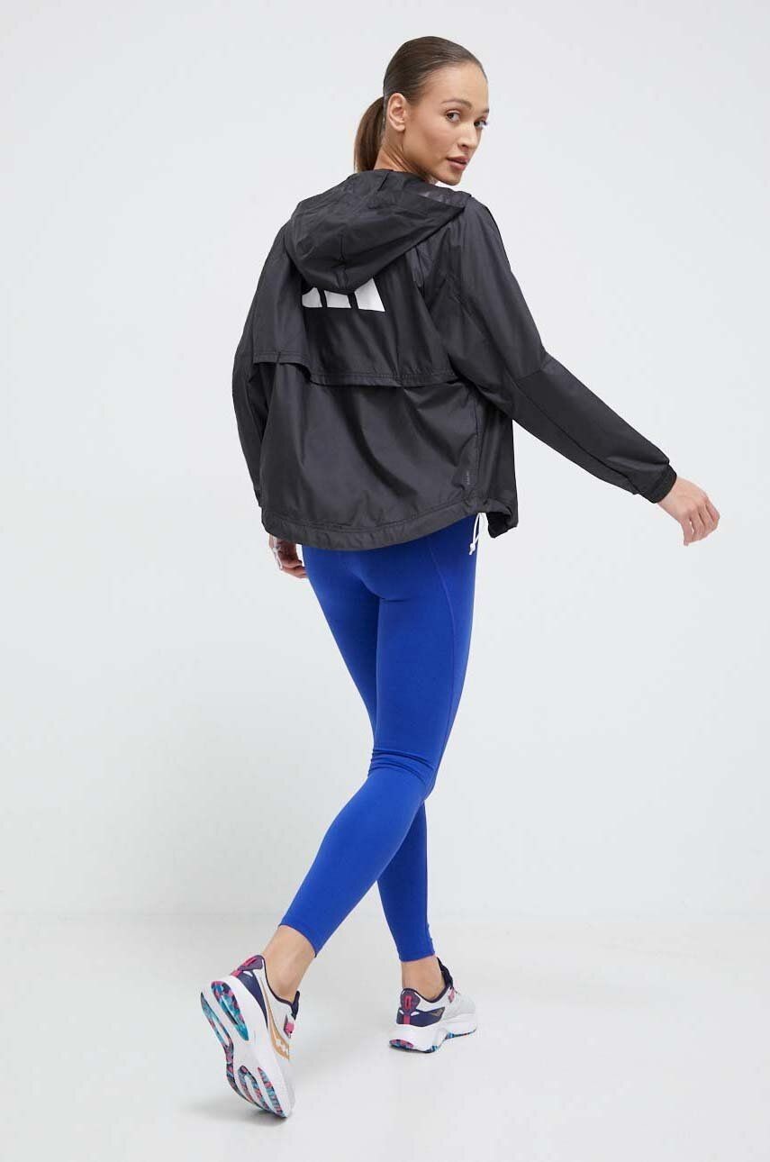 Tréningová bunda adidas Performance Hyperglam čierna farba, prechodná