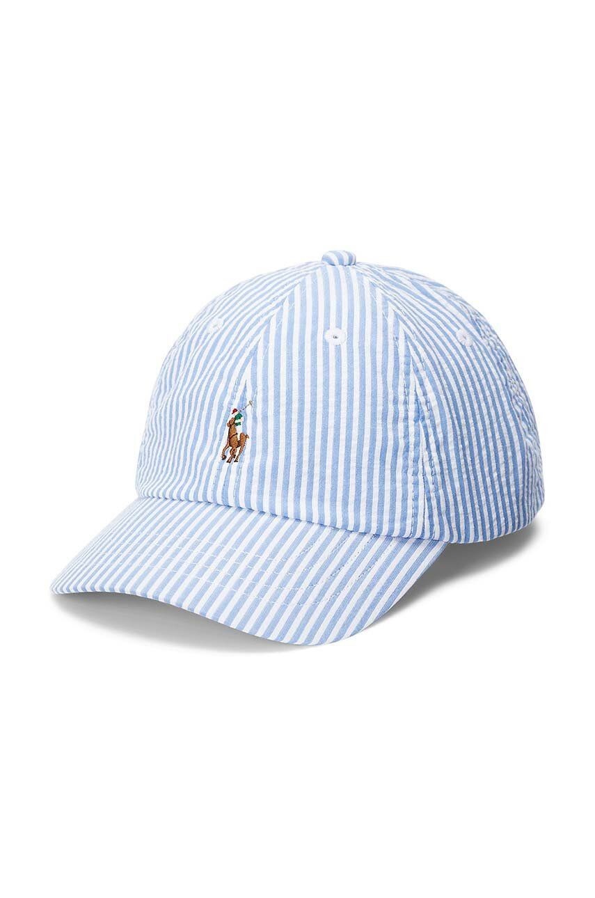 Detská bavlnená šiltovka Polo Ralph Lauren vzorovaná