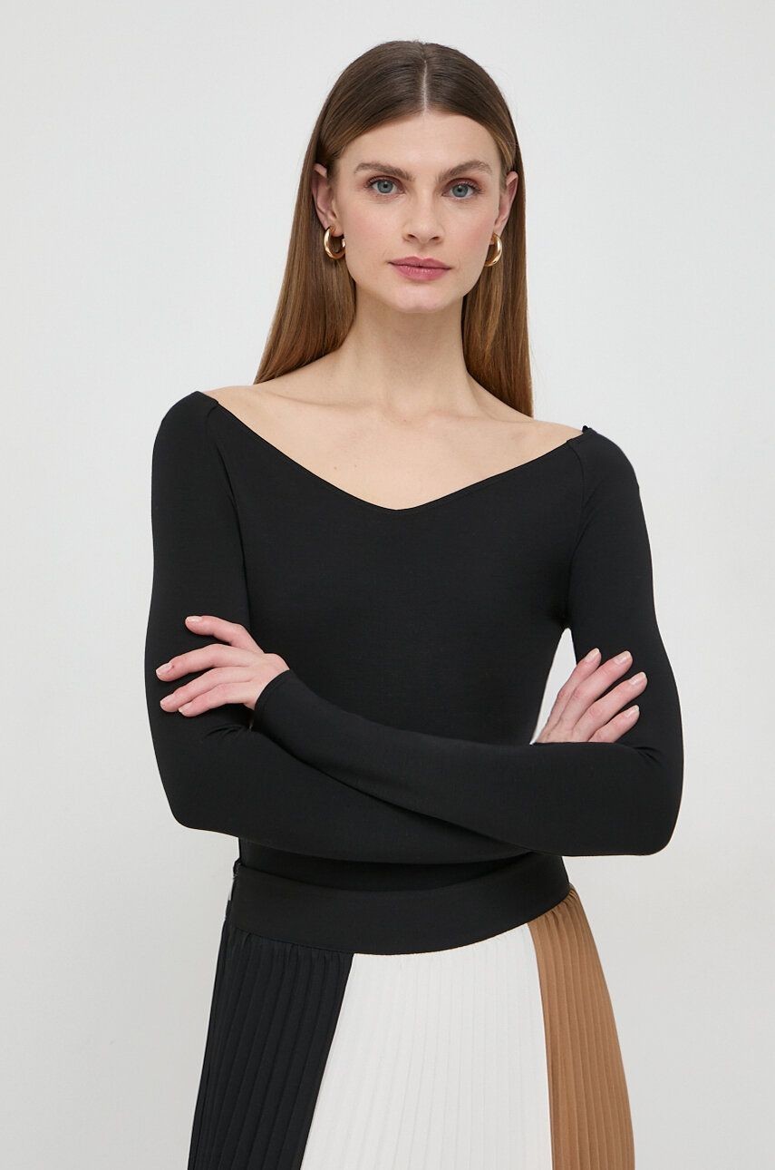 Body BOSS dámske, čierna farba
