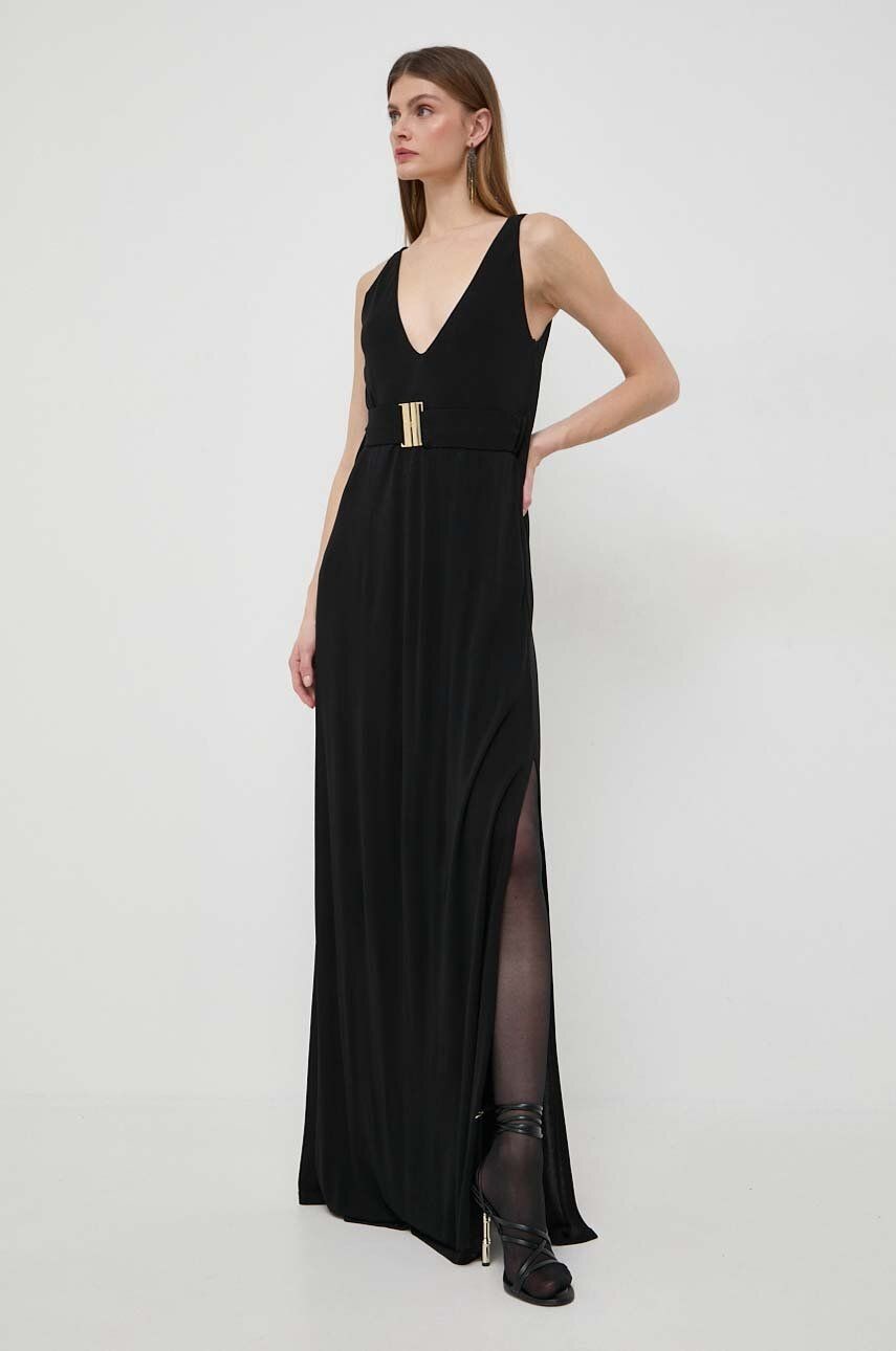 Šaty Pinko čierna farba, maxi, oversize