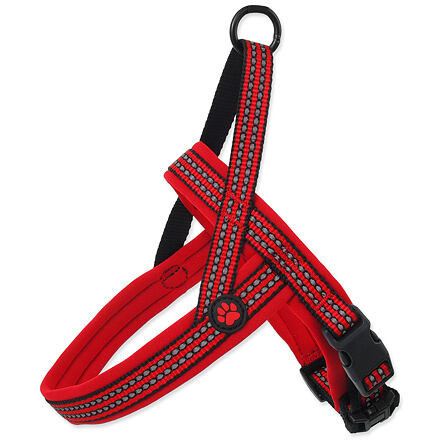 Postroj ACTIVE DOG Neopréne červený M/L 1 ks