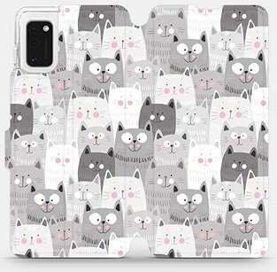 Flipové puzdro na mobil Samsung Galaxy A41 – M099P Mačičky