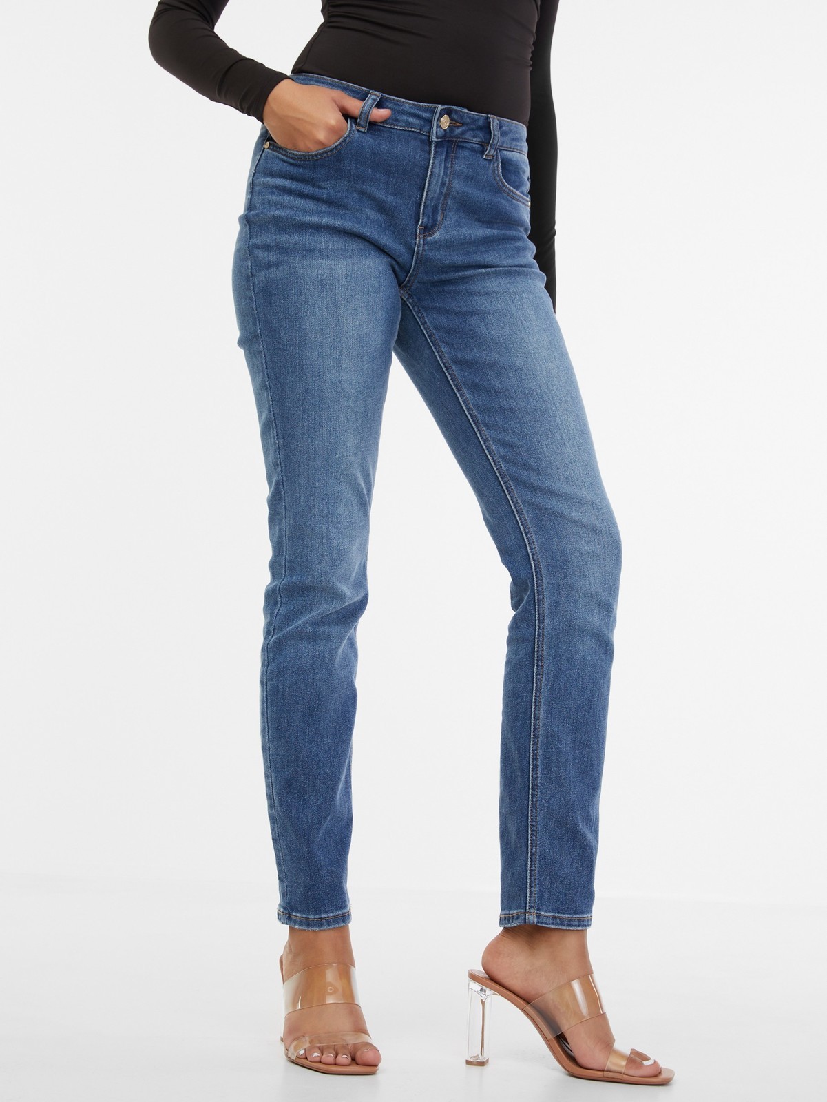 Orsay Blue Ladies Slim Fit Jeans - Women
