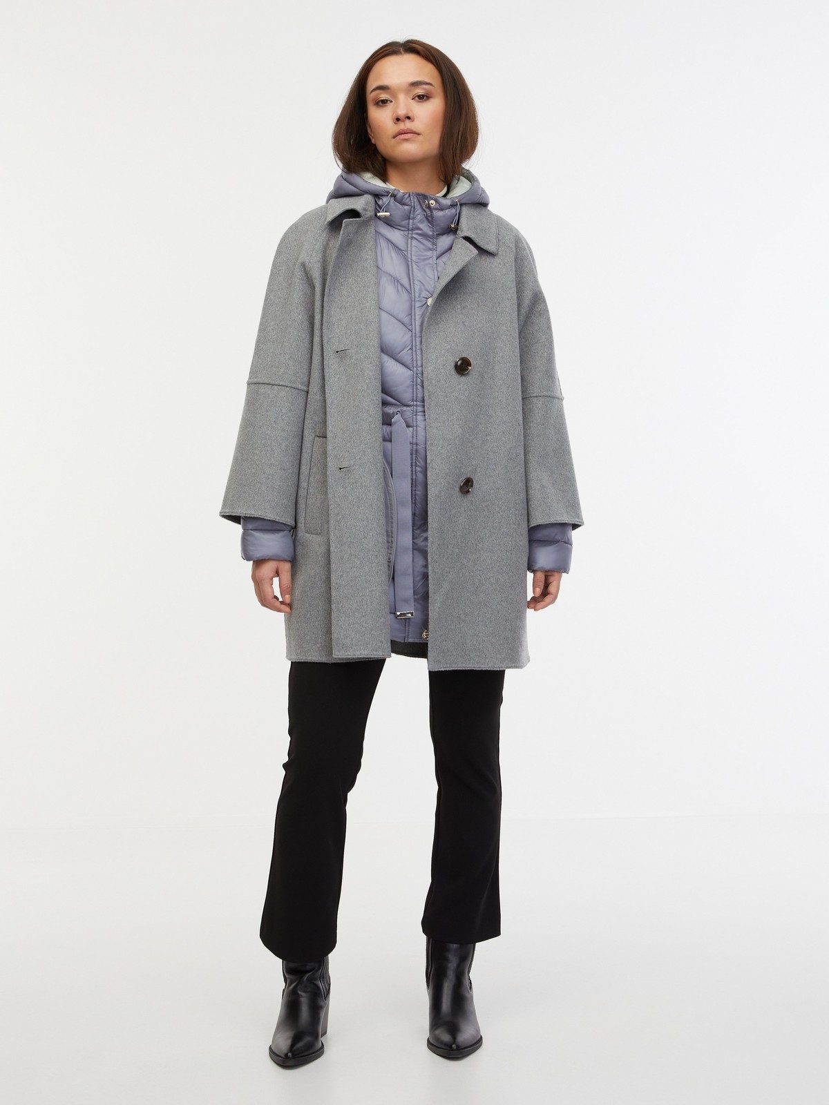 Orsay Women's Grey Wool Coat - Women's