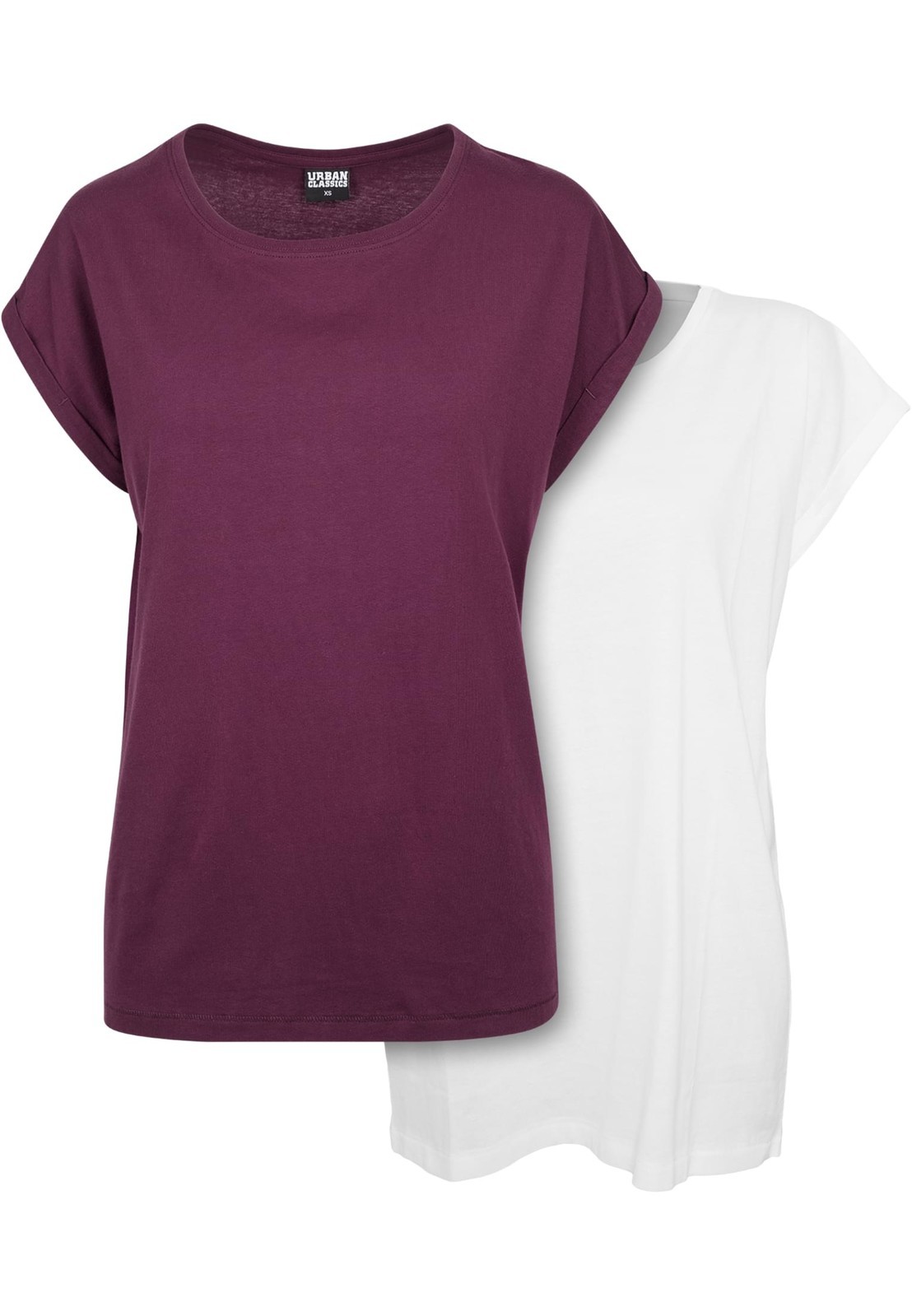 Women's T-shirtUrban Classics - 2 packs white/cherry