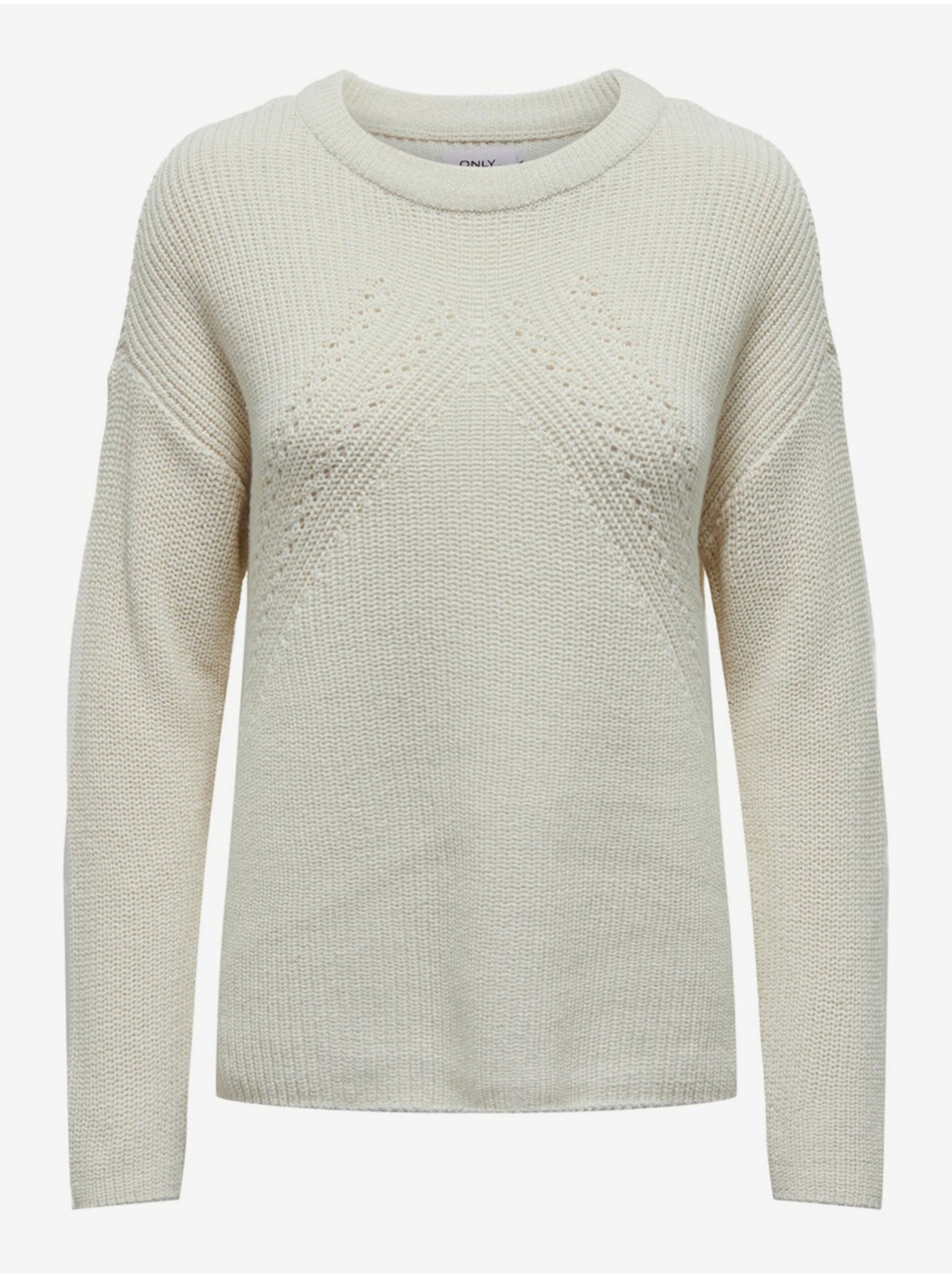 Women's Cream Basic Sweater ONLY Bella - Women