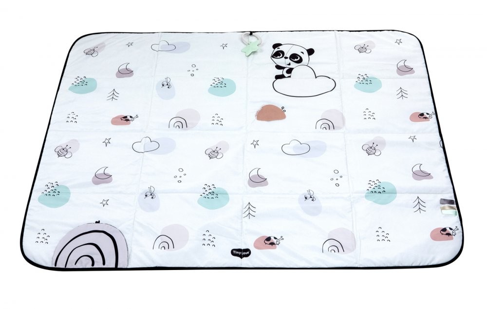 Tiny Love Decor, Hracia podložka XL, 140x113 cm, čierno-biela