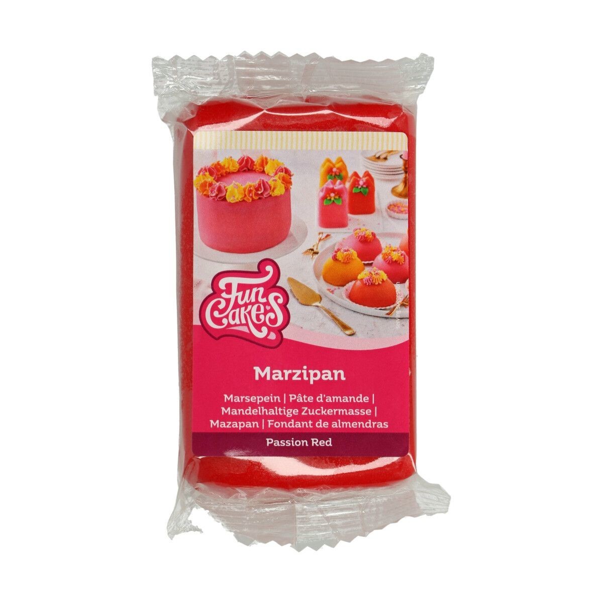Funcakes Červený marcipán Passion Red 250 g