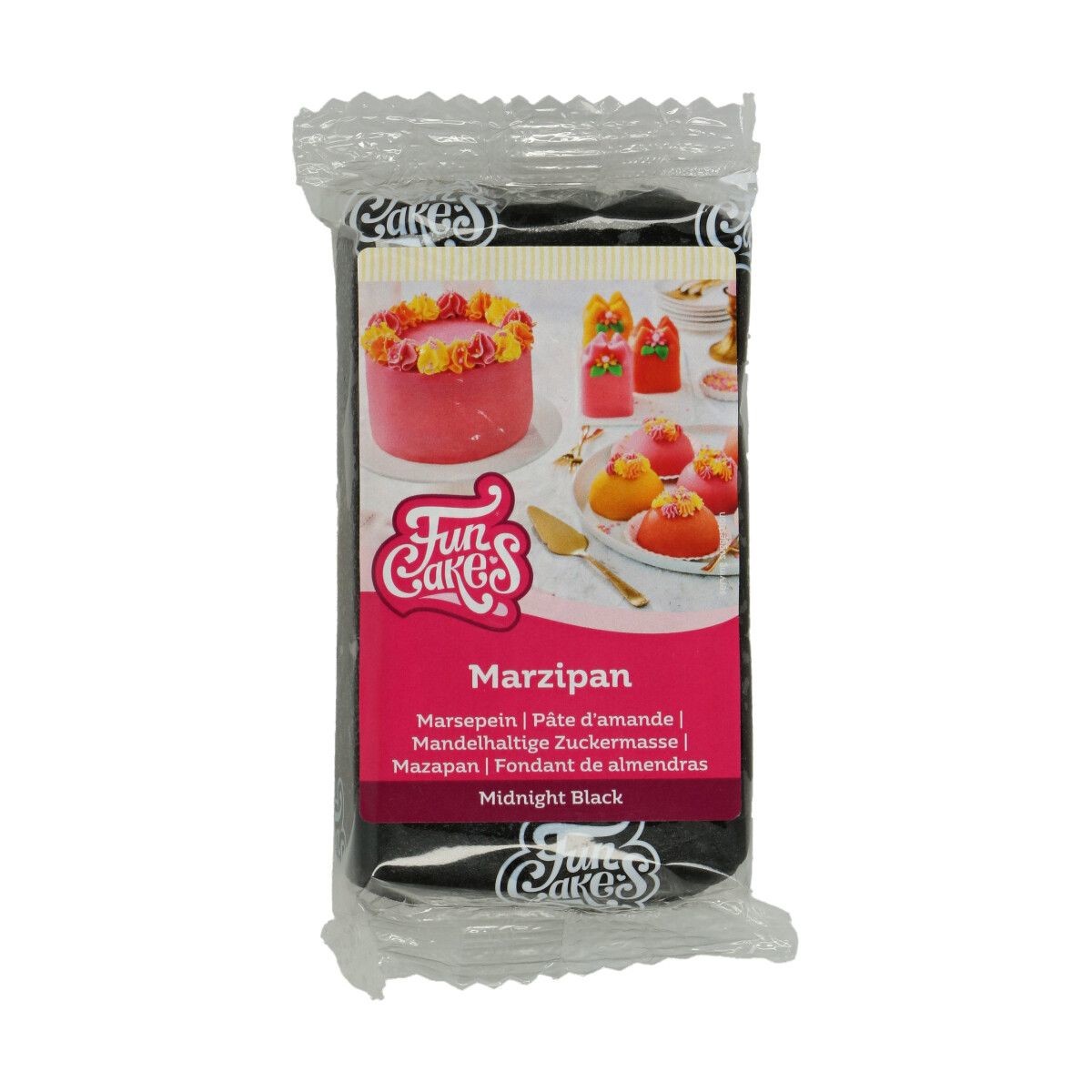 Funcakes Čierny marcipán Midnight Black 250 g