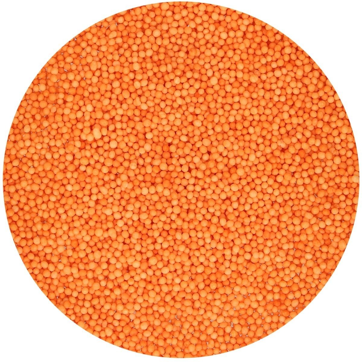 Funcakes Cukrové guličky Nonpareils  Orange - Oranžové 80 g