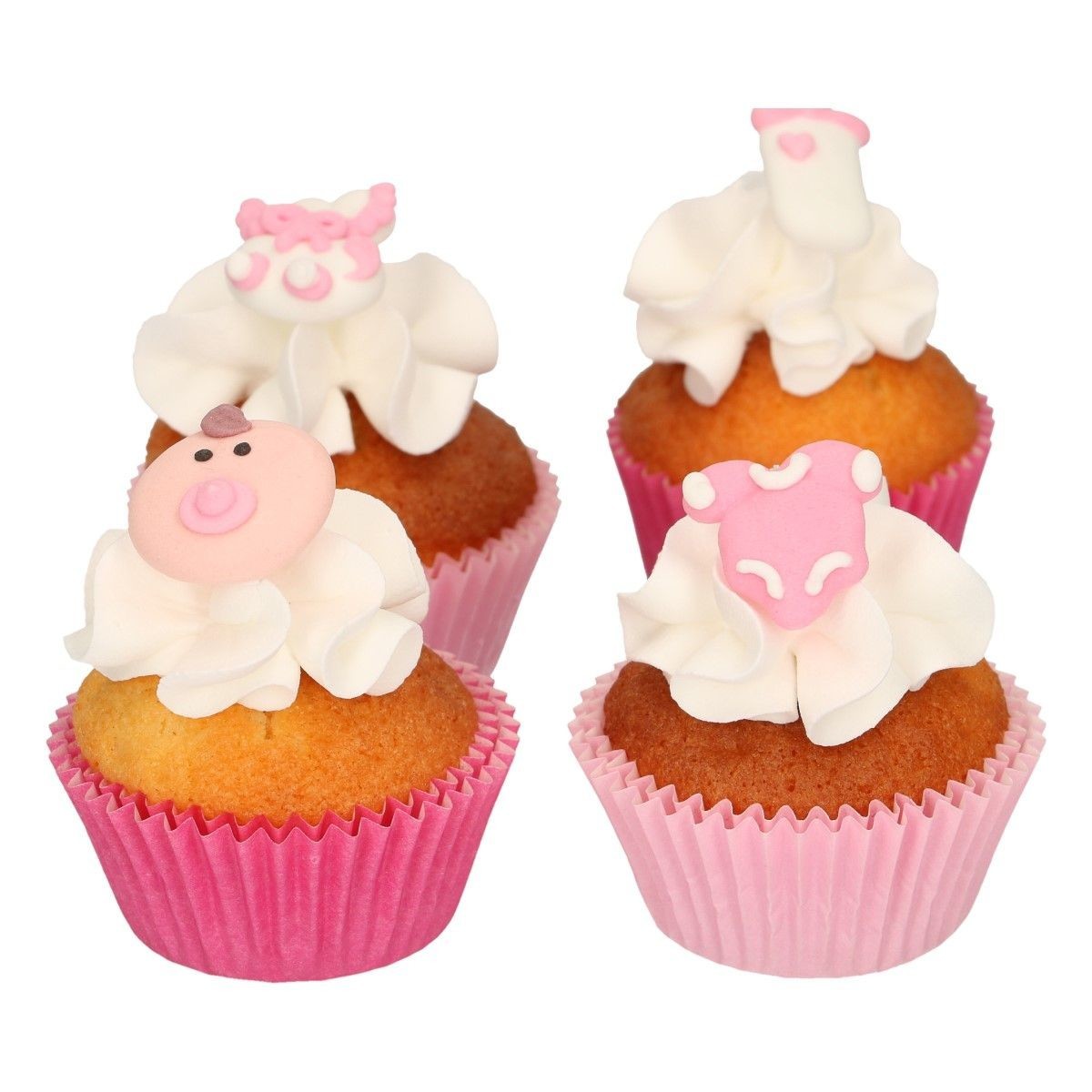 Funcakes Cukrové ozdoby - Baby Girl 8 ks