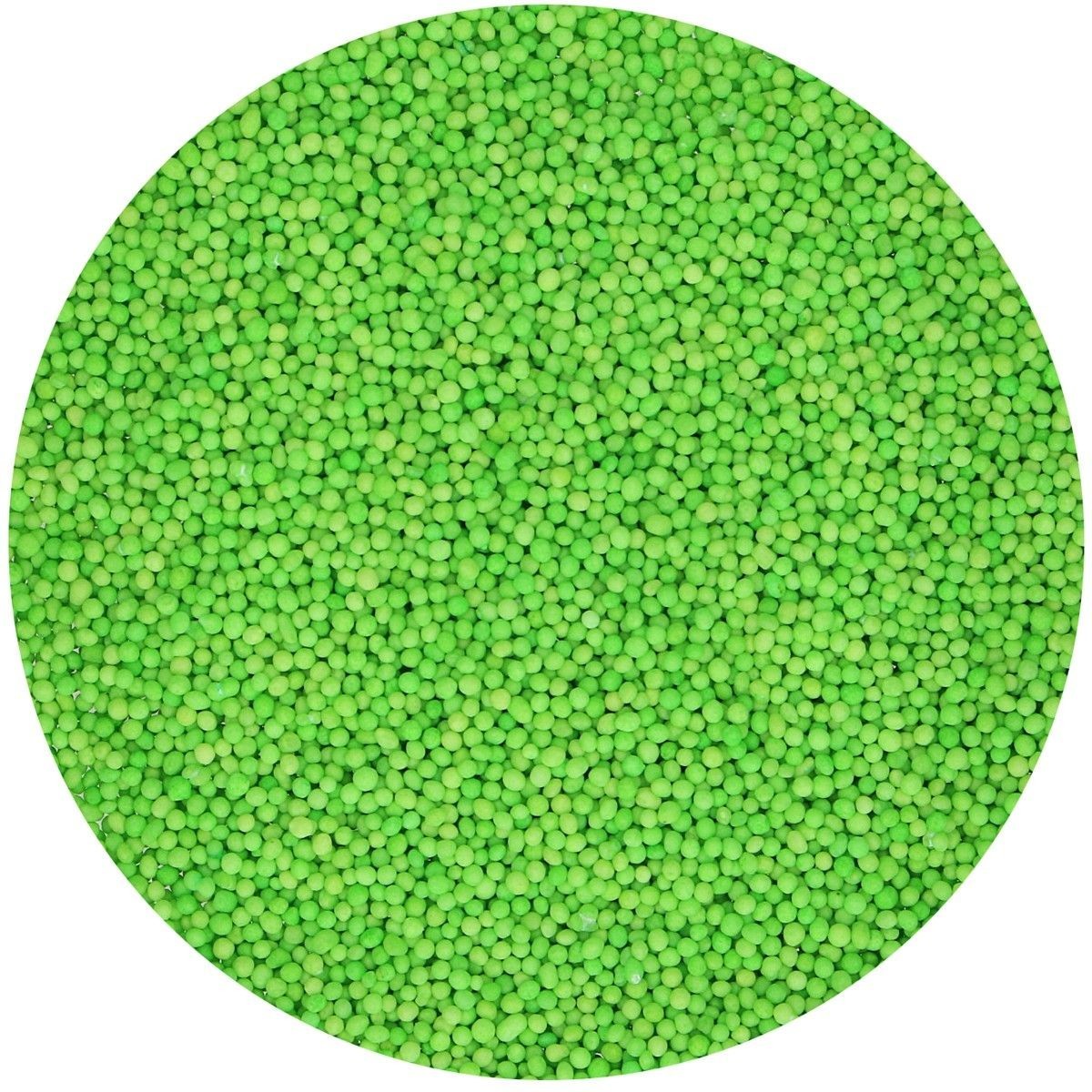 Funcakes Cukrové guličky Nonpareils Green - Zelené 80 g