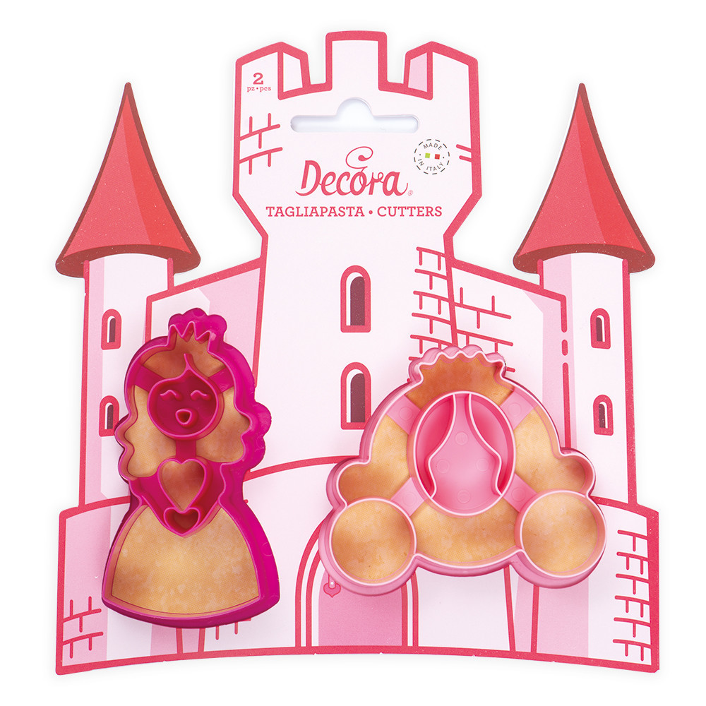 Decora Sada vykrajovačiek - princezná a kočiar