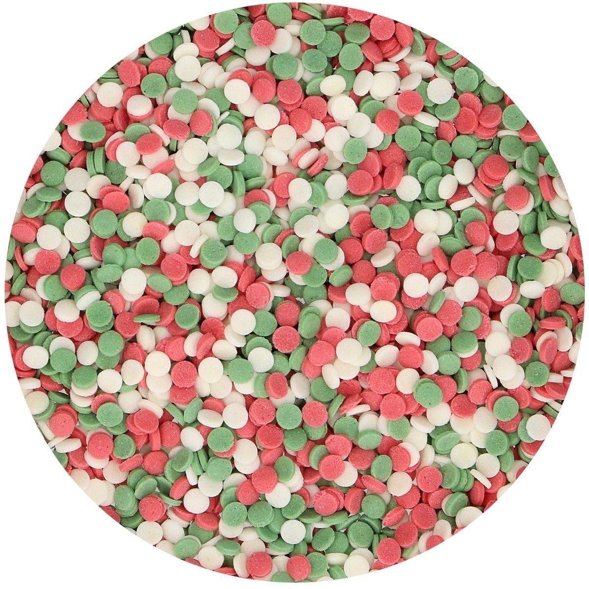 Funcakes Cukrové zdobenie Konfety - Vianoce 80 g