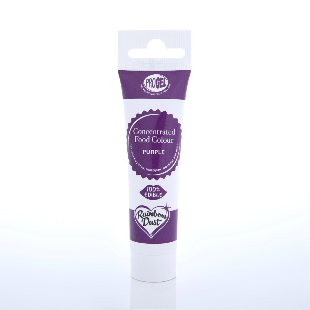 Rainbow Dust Profesionálna jedlá gélová farba v tube Fialová Purple 25 g
