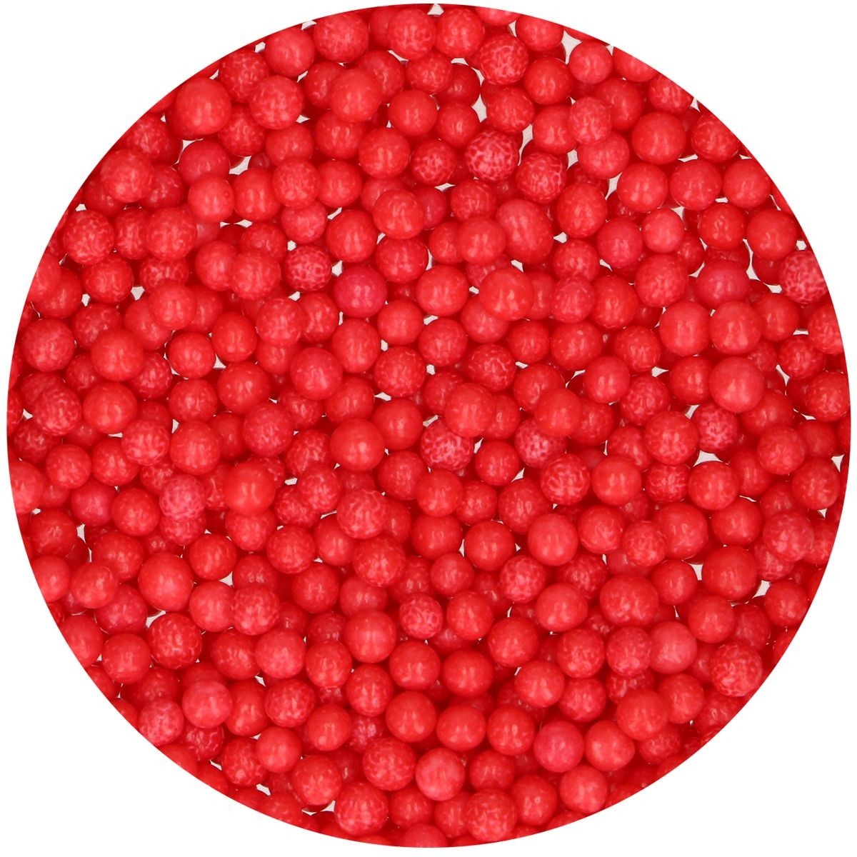 Funcakes Cukrové guličky Soft Pearls - Červené 80 g