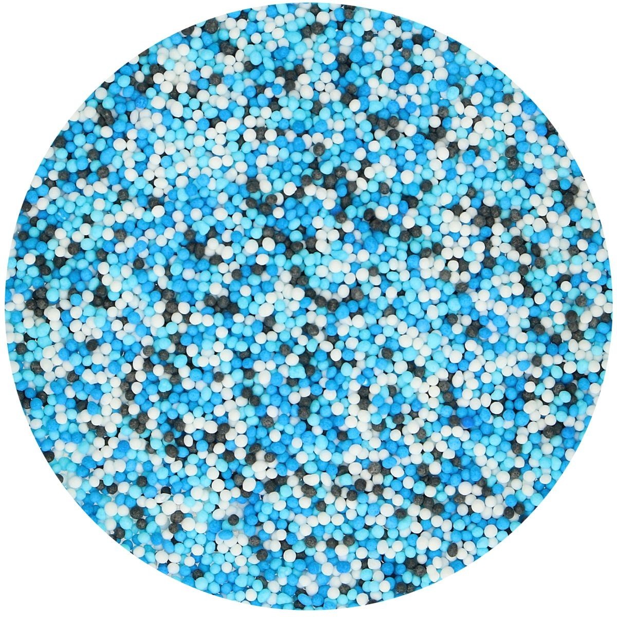 Funcakes Cukrové guličky Nonpareils modrý mix - Shark 80 g