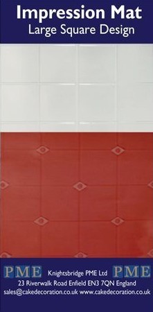 PME Odtlačková a štruktúrovaná fólia dekor Velké štvorce - Large Square Design