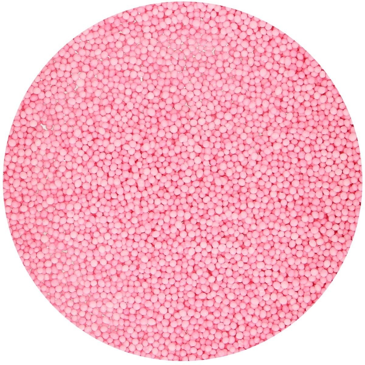 Funcakes Cukrové guličky Nonpareils Light Pink - Svetloružové 80 g