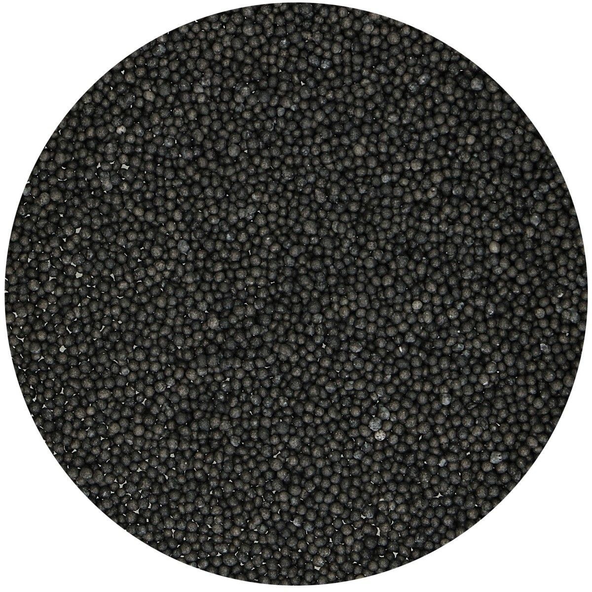 Funcakes Cukrové guličky Nonpareils Black - čierne 80 g