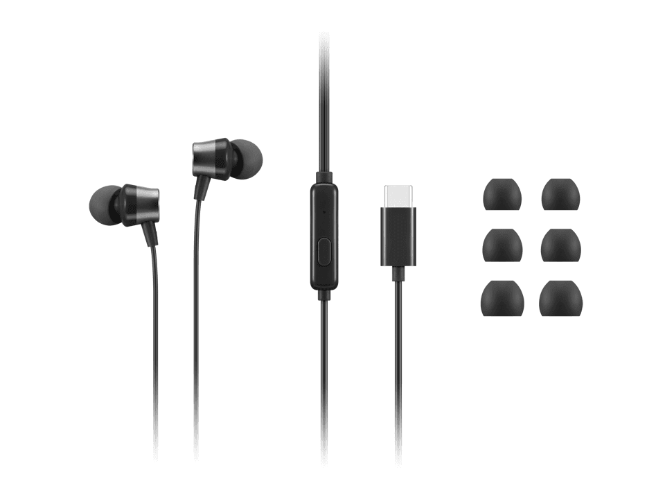 Lenovo slúchadlá USB-C Wired In-Ear Headphones (with inline control)