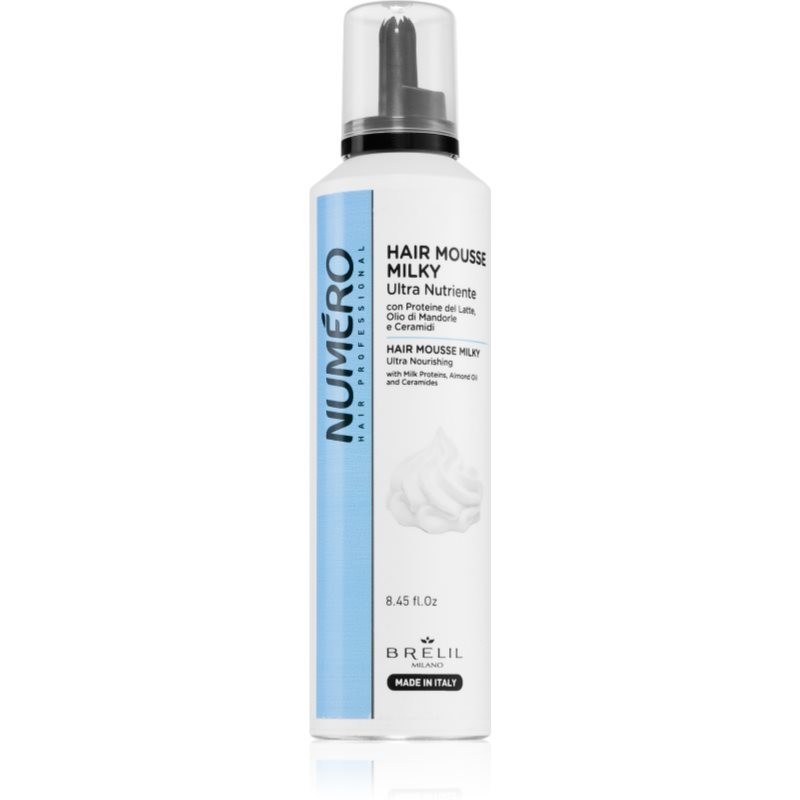 Brelil Numéro Milky Ultra Nutriente Hair Mousse pena pre všetky typy vlasov 250 ml