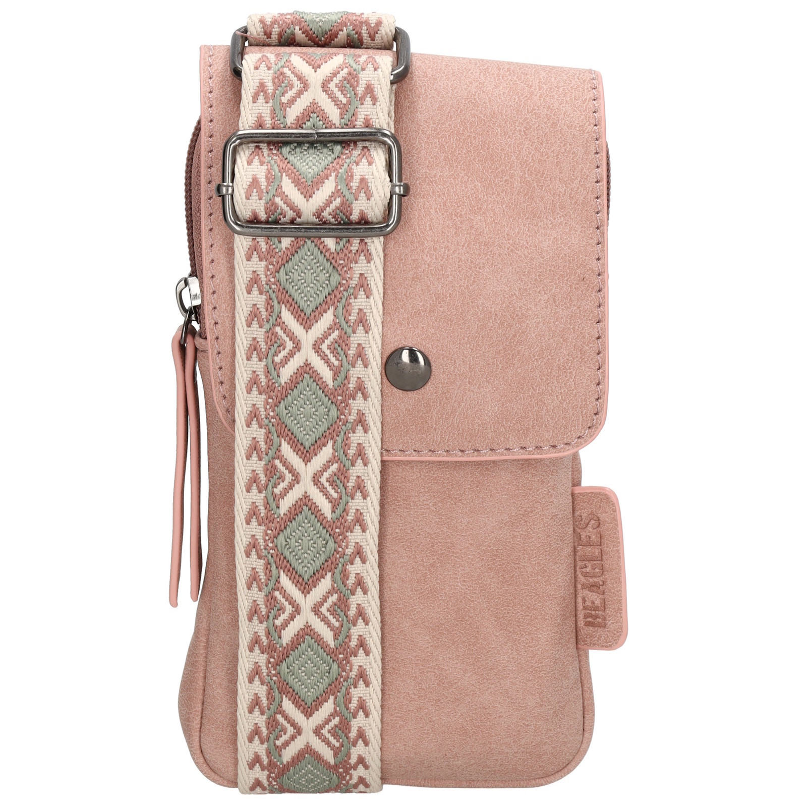 Beagles dámska crossbody taška na mobil Malaga - svetlá ružová