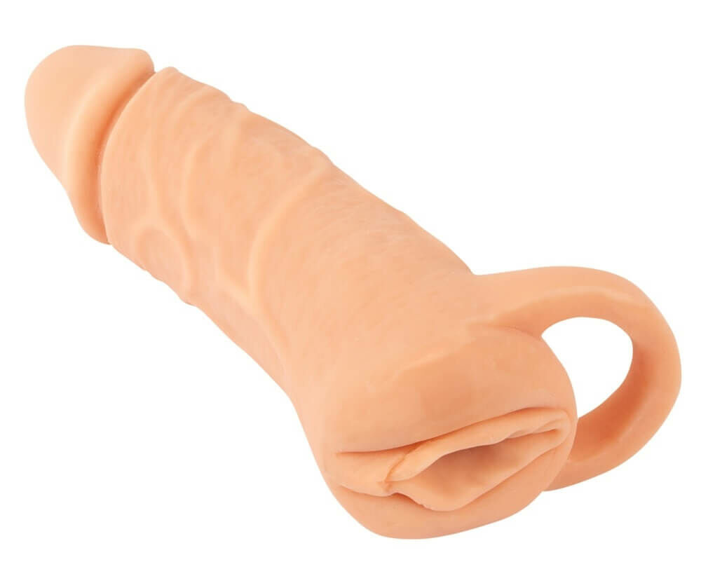 Nature Skin - penis sheath and dildo pussy - 18cm (natural)