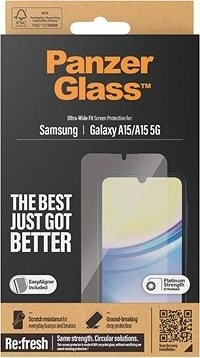 PanzerGlass Samsung Galaxy A15/A15 5G s inštalačným rámikom