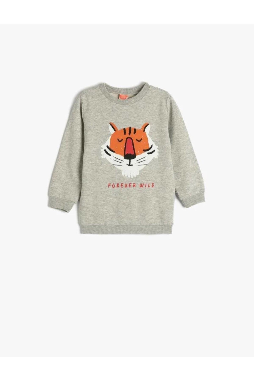 Koton Sweatshirt Lion Printed Long Sleeve Crew Neck