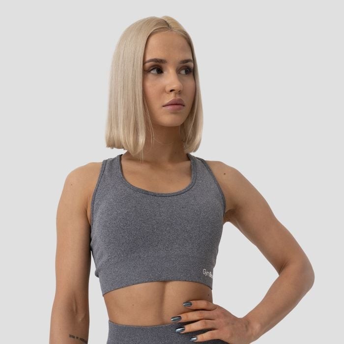GymBeam Športová podprsenka FLO Grey  XLXL