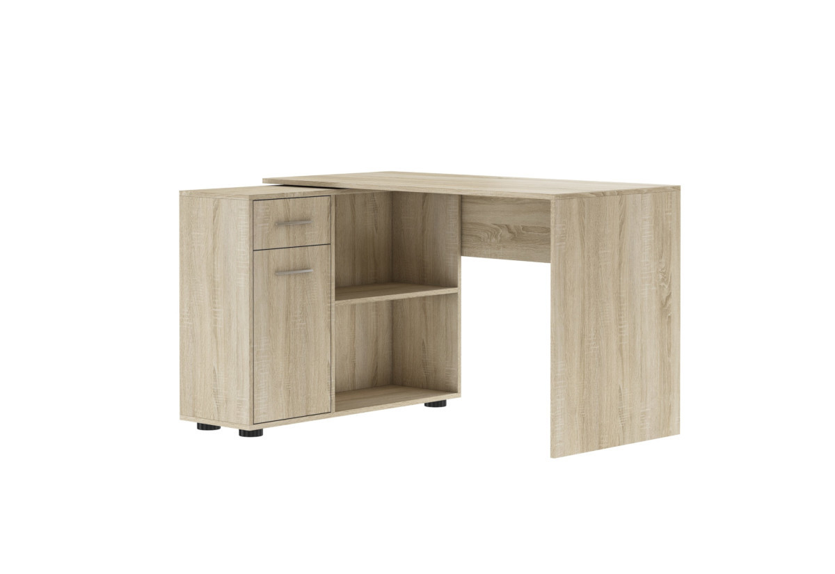 Expedo Písací stôl SAULA, 120x75,3x91, dub sonoma