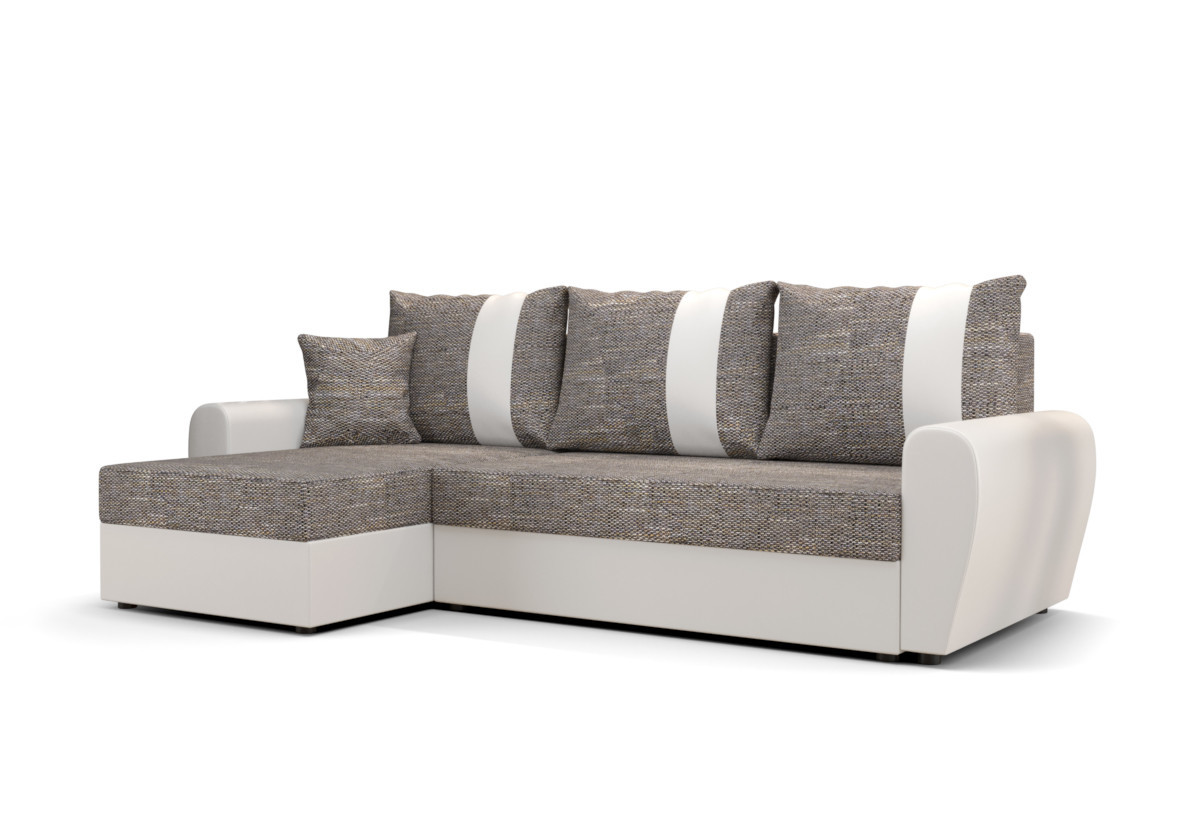 Expedo Rohová rozkladacia sedačka PAVOS, 230x89x140, kornet 02/D511
