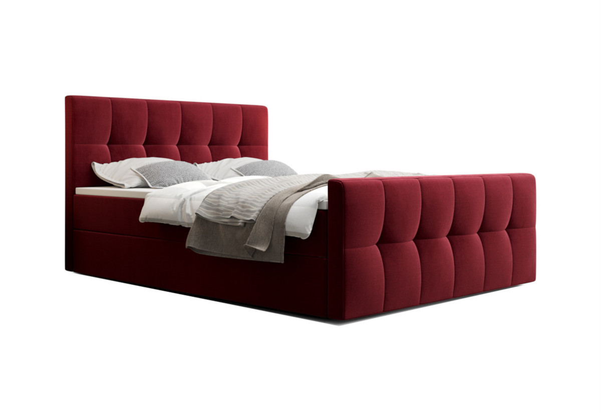 Expedo Čalúnená posteľ boxspring HATAN, 180x200, monolith 59