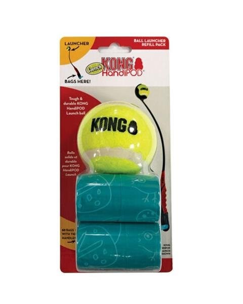 Náplň do katapultu (lopta, 2x sáčky na exkrementy) KONG HandiPOD Launch Refill