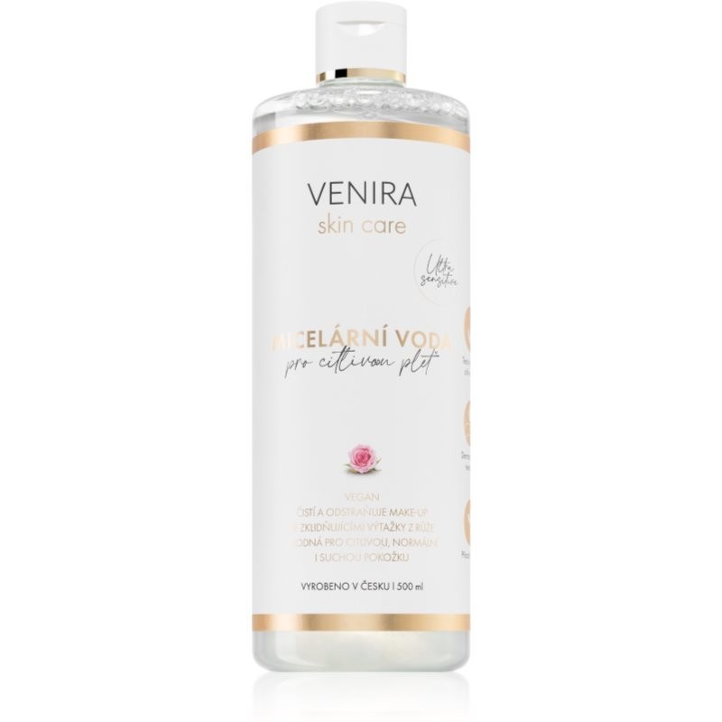 Venira Skin care Micelárna voda čistiaca a odličovacia micelárna voda pre citlivú pleť 500 ml
